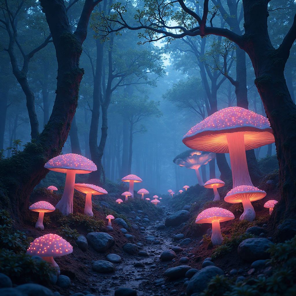 The bioluminescent forests of Varloria